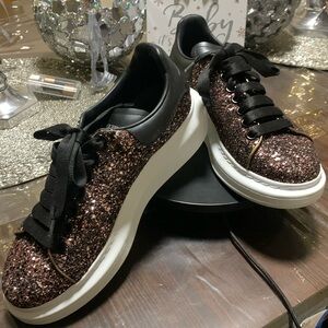 ALEXANDER McQUEEN Galaxy Glitter Oversized platform Sneaker size EU37 1/2//US7.5